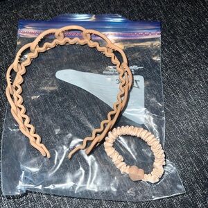 Tan Headbands and Hair Tie Set